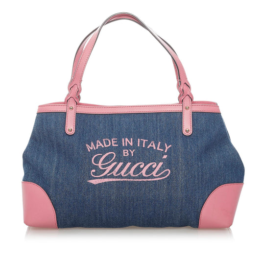 Gucci Craft Denim Handbag (SHG-33034)