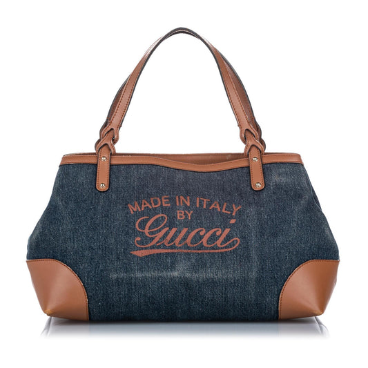 Gucci Craft Denim Tote Bag (SHG-20460)