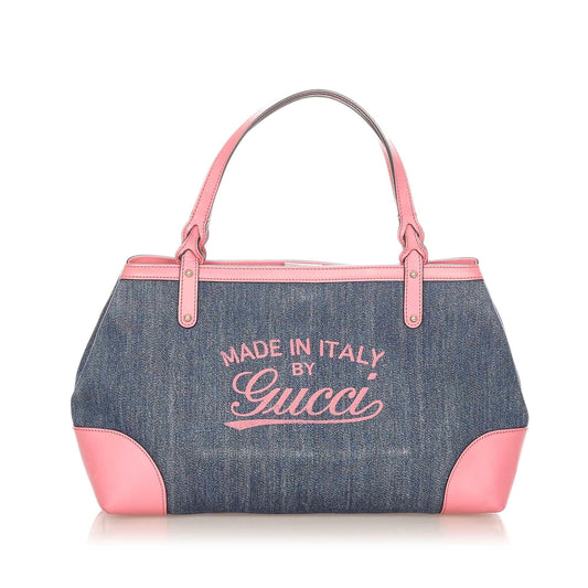 Gucci Craft Denim Tote Bag (SHG-20520)