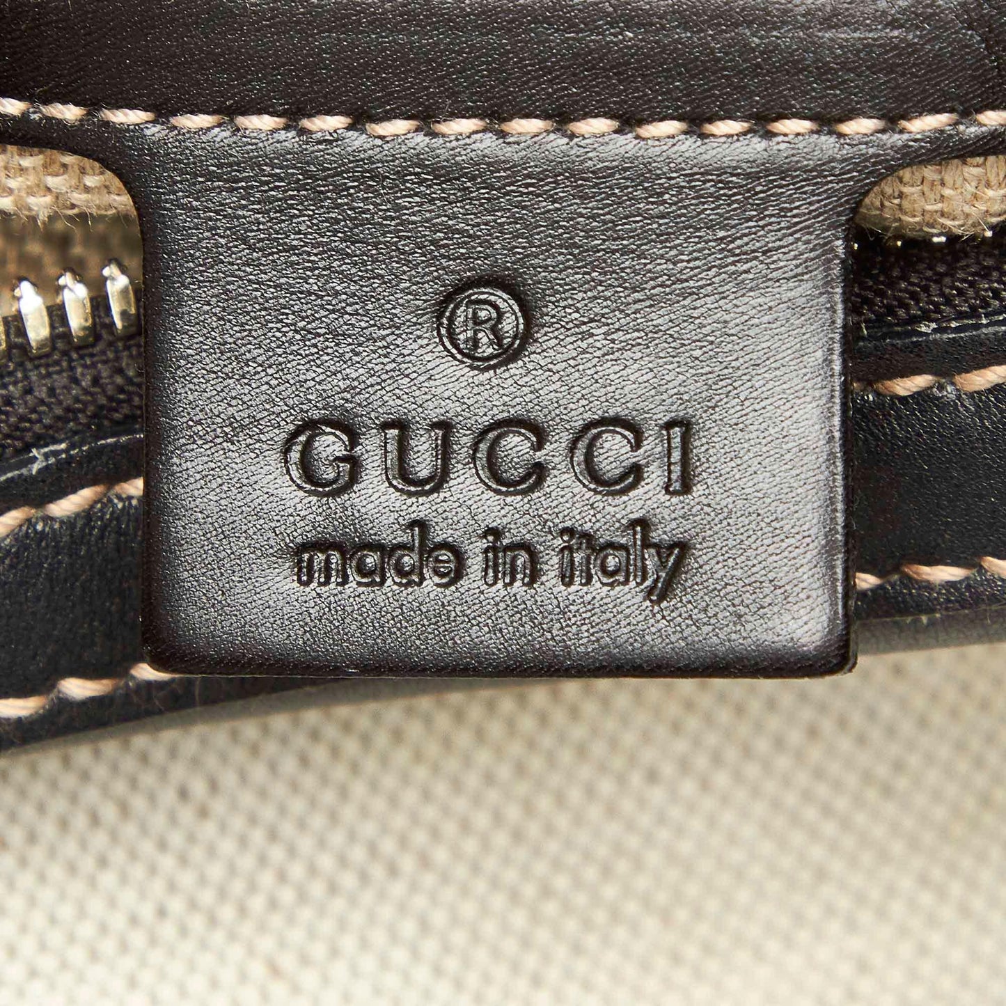 Gucci Crest Canvas Hobo Bag (SHG-18077)