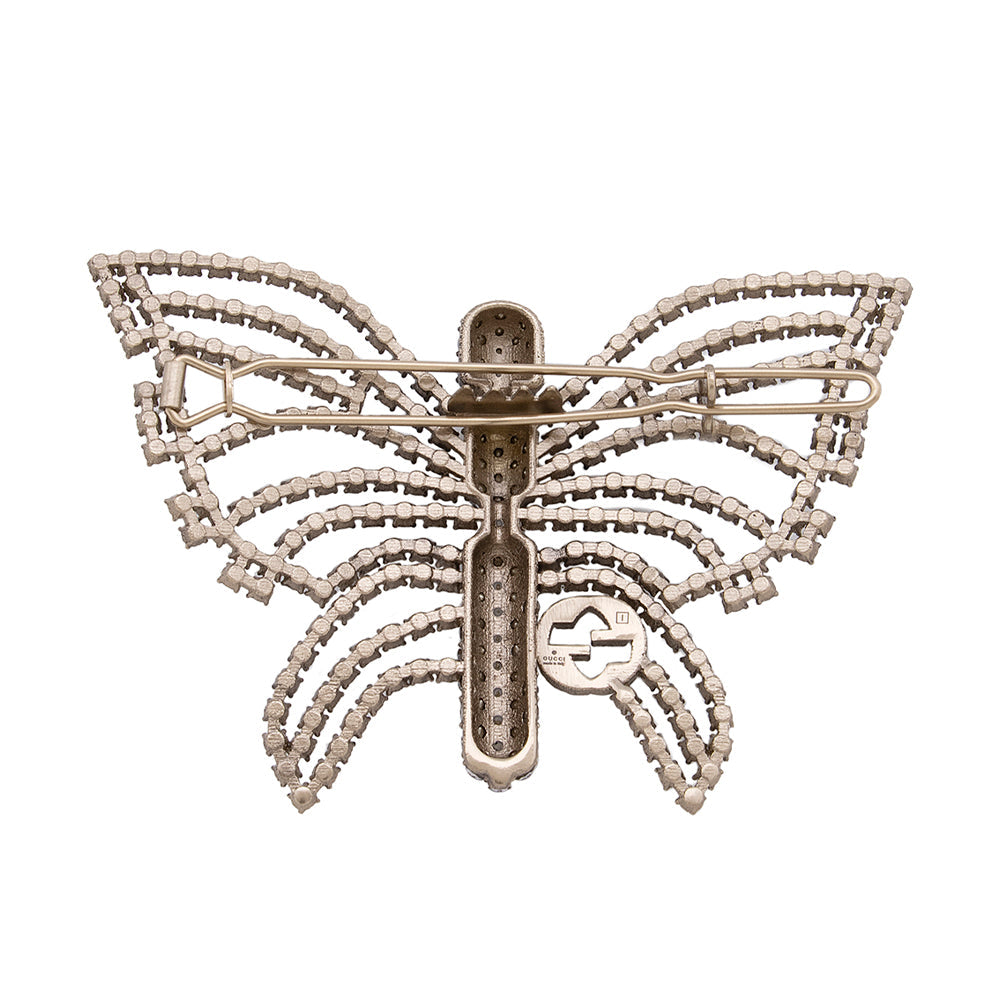 Gucci Crystal Butterfly Interlocking GG Hair Clip (SHF-21012)