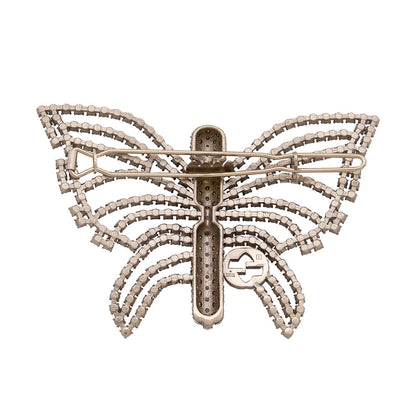 Gucci Crystal Butterfly Interlocking GG Hair Clip (SHF-21012)