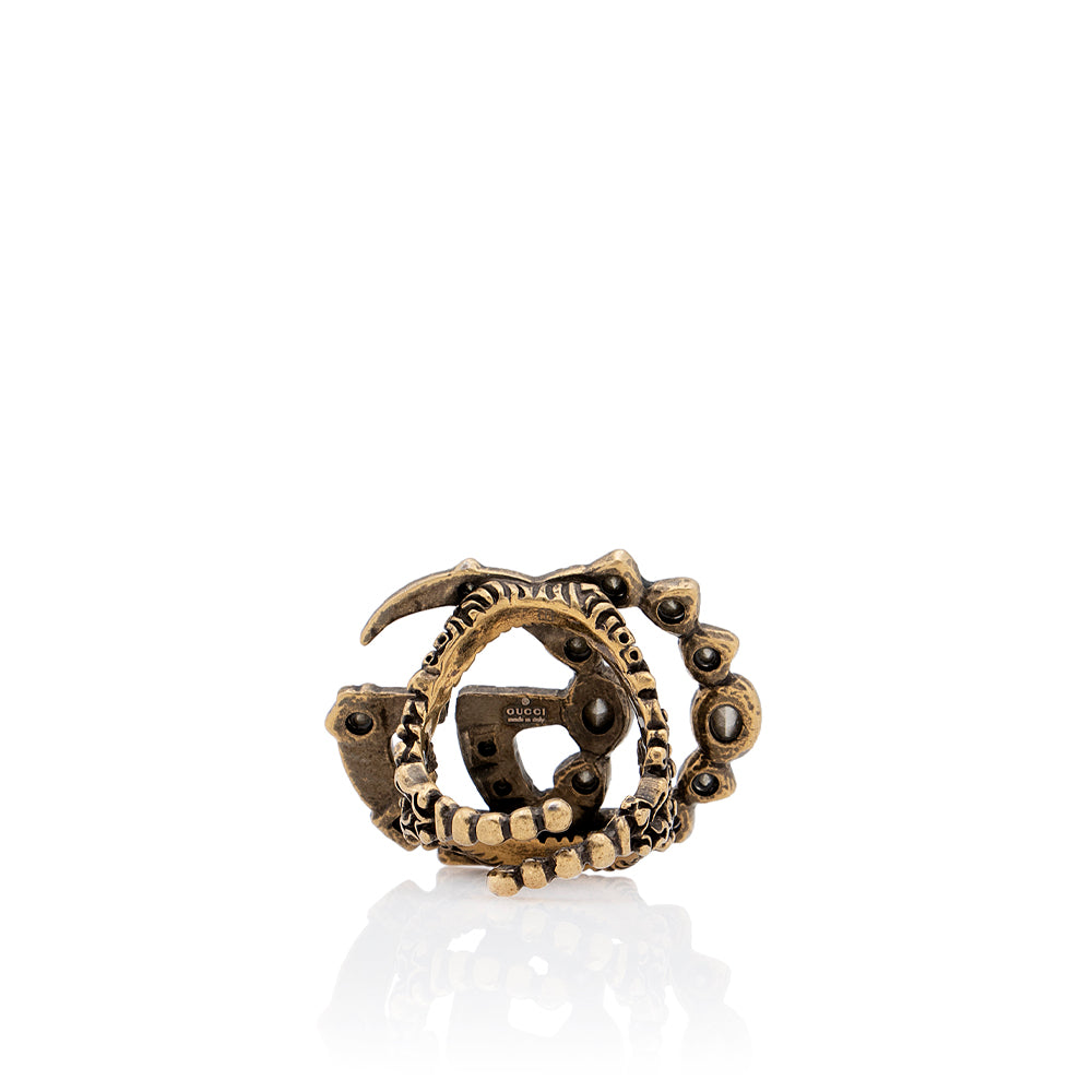 Gucci Crystal GG Ring - Size 6 1/2 (SHF-18555)