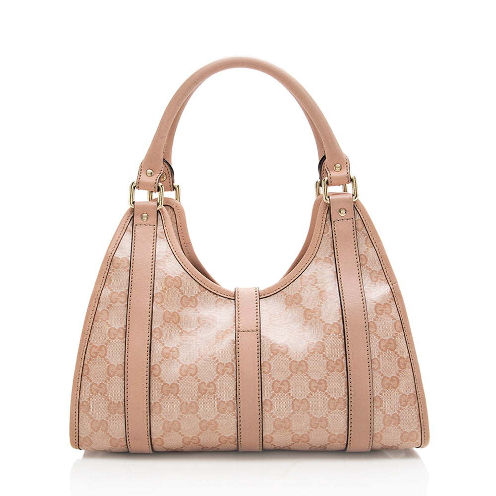 Gucci Crystal GG Canvas Small Joy Shoulder Bag - FINAL SALE (SHF-18167)