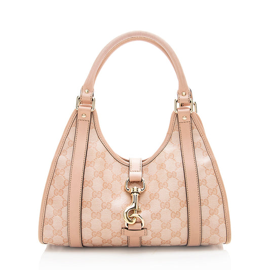 Gucci Crystal GG Canvas Small Joy Shoulder Bag - FINAL SALE (SHF-18167)