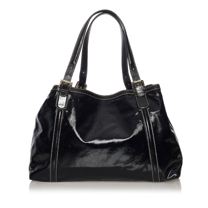 Gucci Dialux Britt Patent Leather Tote Bag (SHG-33670)