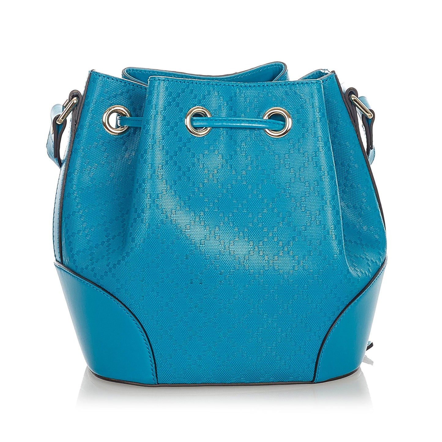 Gucci Diamante Bright Leather Bucket Bag (SHG-23244)