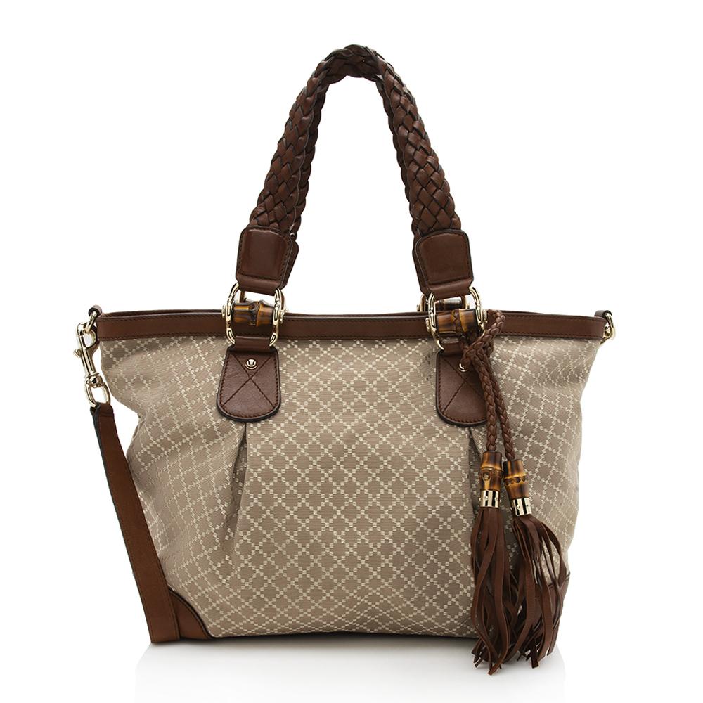 Gucci Diamante Canvas Eva Large Tote (SHF-12204)