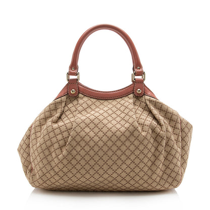 Gucci Diamante Canvas Sukey Medium Tote (SHF-16644)