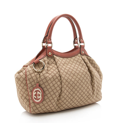 Gucci Diamante Canvas Sukey Medium Tote (SHF-16644)