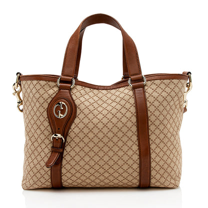 Gucci Diamante Canvas Village Tote (SHF-13046)