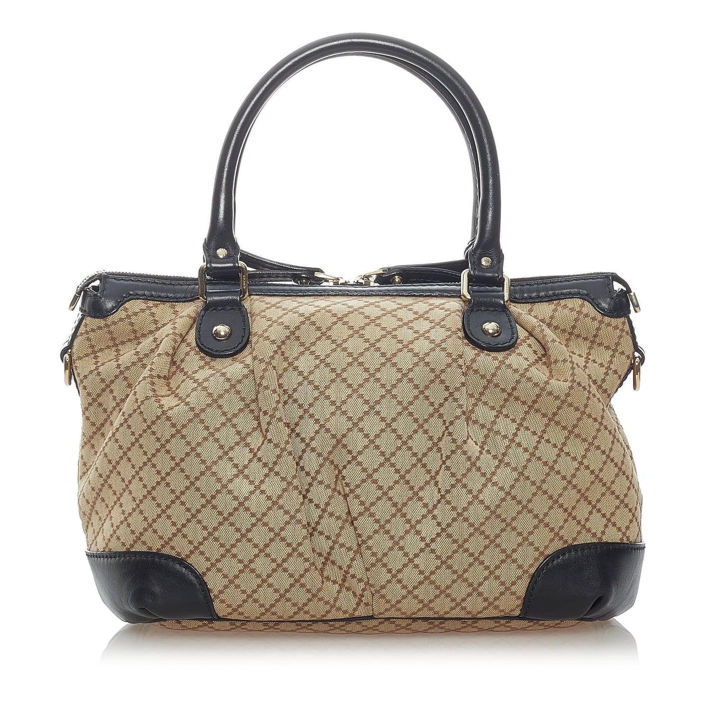 Gucci Diamante Sukey Canvas Satchel (SHG-32973)