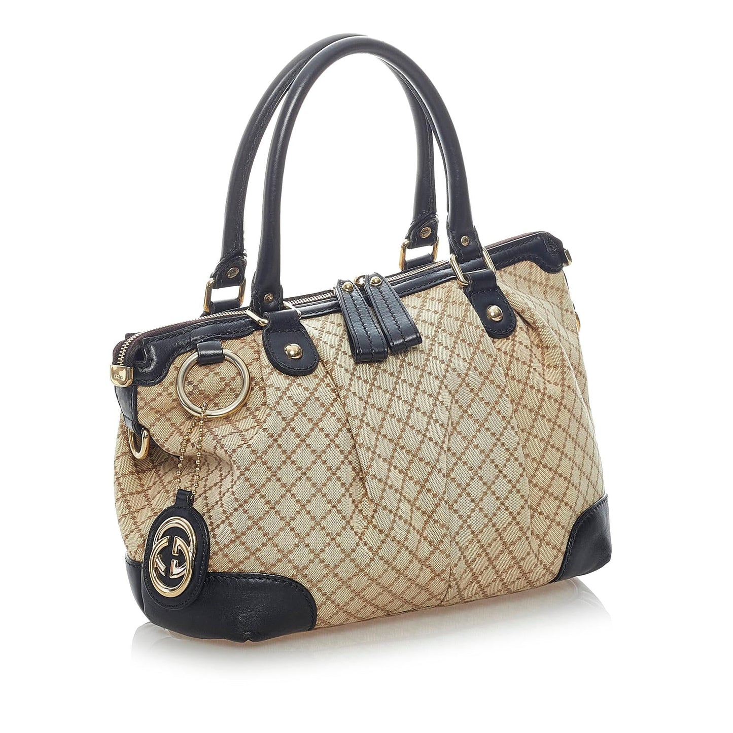 Gucci Diamante Sukey Canvas Satchel (SHG-33361)