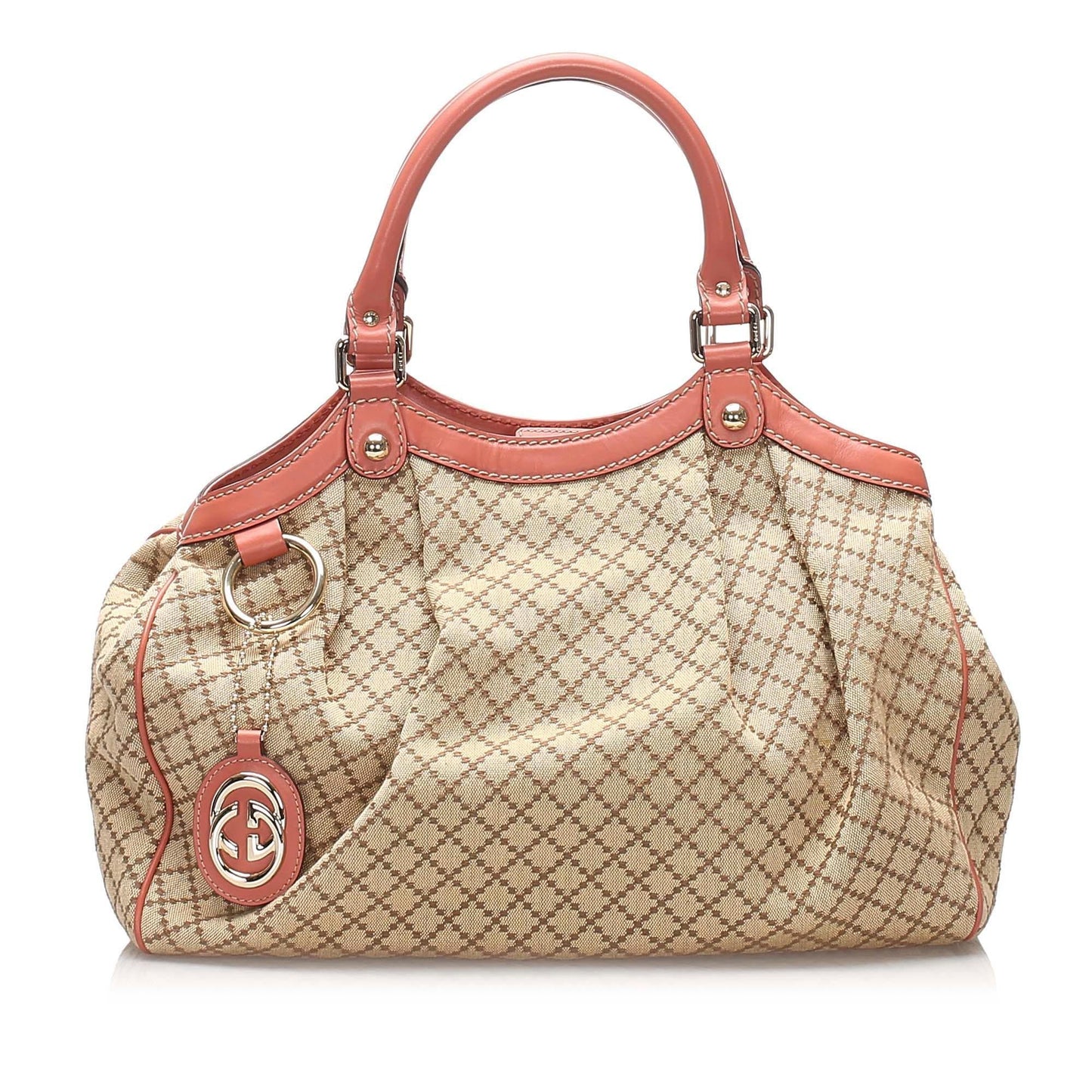 Gucci Diamante Sukey Canvas Tote Bag (SHG-11104)