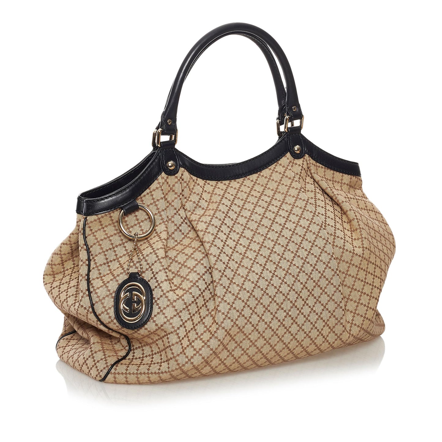 Gucci Diamante Sukey Canvas Tote Bag (SHG-33672)