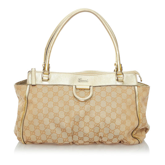 Gucci GG Abbey D-Ring Canvas Shoulder Bag (SHG-32900)