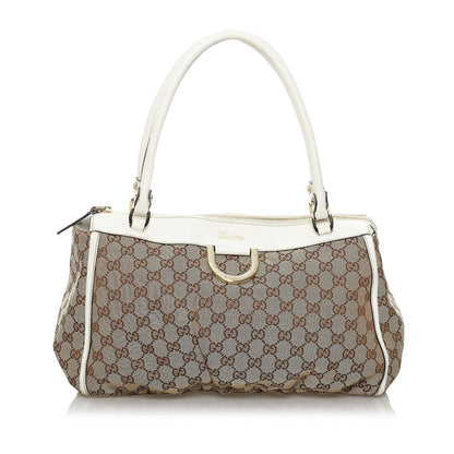 Gucci GG Abbey D-Ring Canvas Tote Bag (SHG-33683)