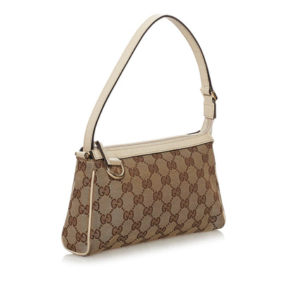 Gucci GG Canvas Abbey D-Ring Baguette (SHG-33038)