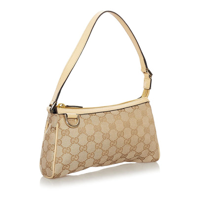 Gucci GG Canvas Abbey D-Ring Baguette (SHG-33770)