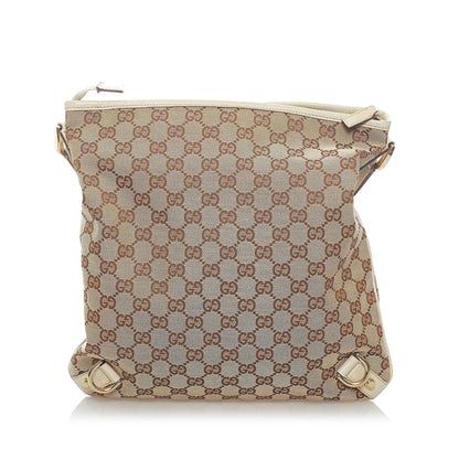 Gucci GG Canvas Abbey D-Ring Crossbody Bag (SHG-33500)