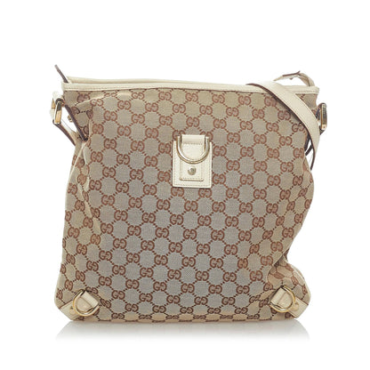 Gucci GG Canvas Abbey D-Ring Crossbody Bag (SHG-33500)