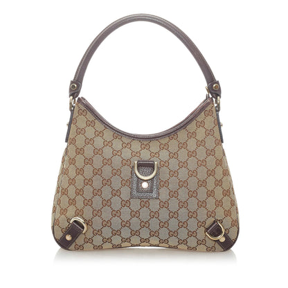 Gucci GG Canvas Abbey D-Ring Handbag (SHG-32919)