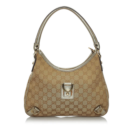 Gucci GG Canvas Abbey D-Ring Handbag (SHG-33715)