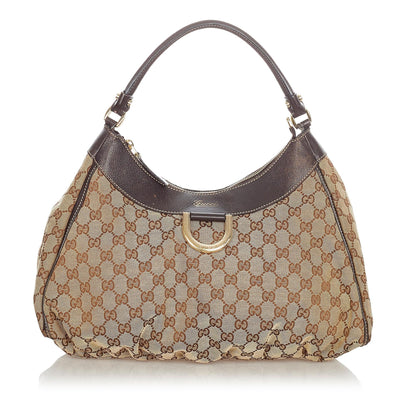 Gucci GG Canvas Abbey D-Ring Shoulder Bag (SHG-23487)