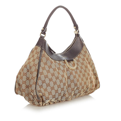 Gucci GG Canvas Abbey D-Ring Shoulder Bag (SHG-23487)