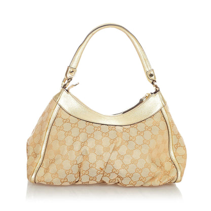 Gucci GG Canvas Abbey D-Ring Shoulder Bag (SHG-23962)