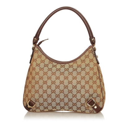 Gucci GG Canvas Abbey D-Ring Shoulder Bag (SHG-25020)