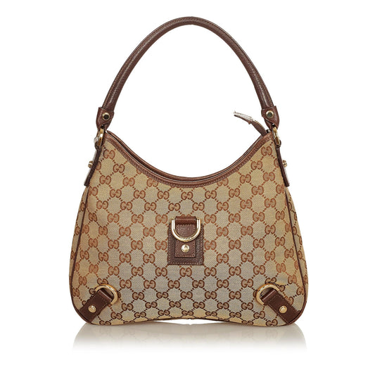 Gucci GG Canvas Abbey D-Ring Shoulder Bag (SHG-25020)