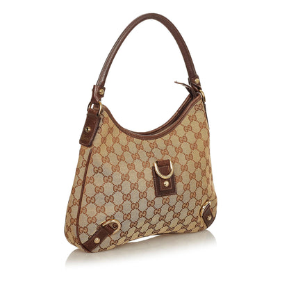 Gucci GG Canvas Abbey D-Ring Shoulder Bag (SHG-25020)