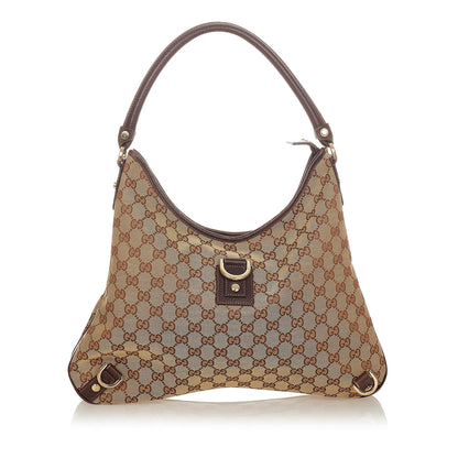 Gucci GG Canvas Abbey D-Ring Shoulder Bag (SHG-25132)