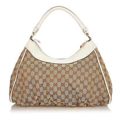 Gucci GG Canvas Abbey D-Ring Shoulder Bag (SHG-25134)