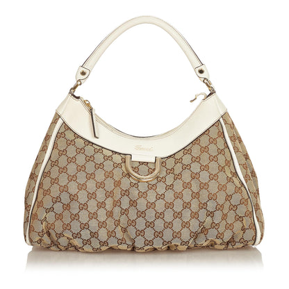 Gucci GG Canvas Abbey D-Ring Shoulder Bag (SHG-25134)