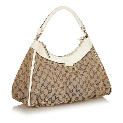 Gucci GG Canvas Abbey D-Ring Shoulder Bag (SHG-25134)