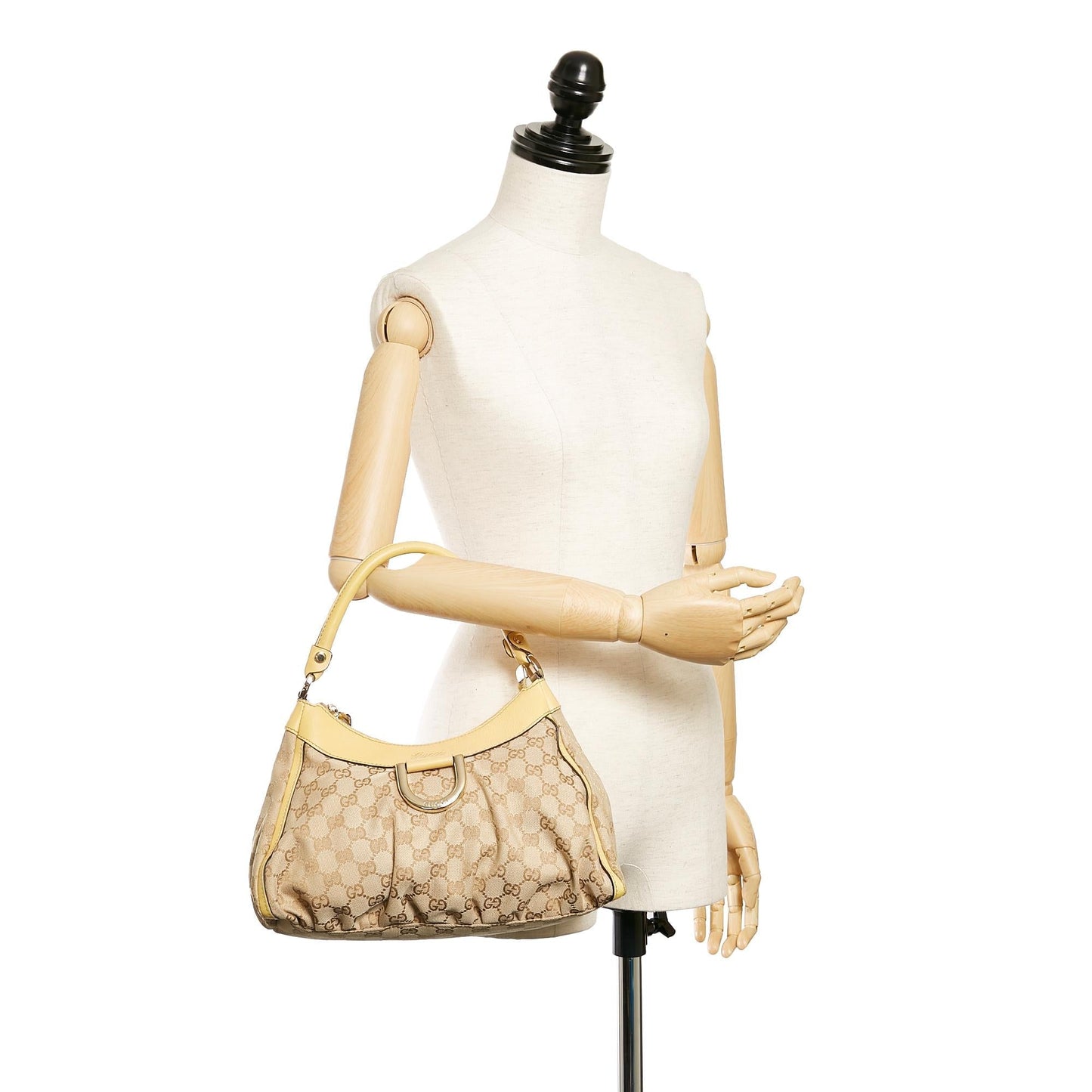 Gucci GG Canvas Abbey D-Ring Shoulder Bag (SHG-27458)