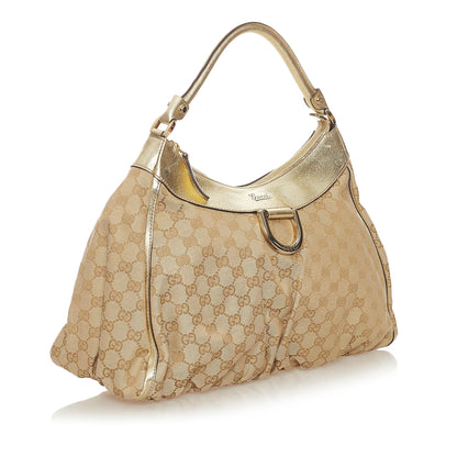 Gucci GG Canvas Abbey D-Ring Shoulder Bag (SHG-27540)