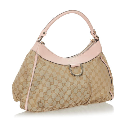 Gucci GG Canvas Abbey D-Ring Shoulder Bag (SHG-28069)