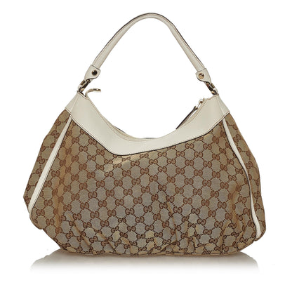 Gucci GG Canvas Abbey D-Ring Shoulder Bag (SHG-28858)