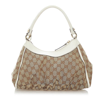 Gucci GG Canvas Abbey D-Ring Shoulder Bag (SHG-32886)