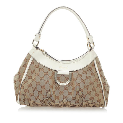 Gucci GG Canvas Abbey D-Ring Shoulder Bag (SHG-32886)