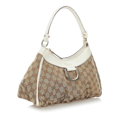 Gucci GG Canvas Abbey D-Ring Shoulder Bag (SHG-32886)