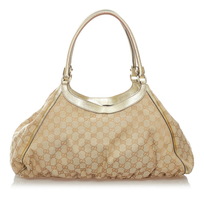 Gucci GG Canvas Abbey D-Ring Shoulder Bag (SHG-33230)