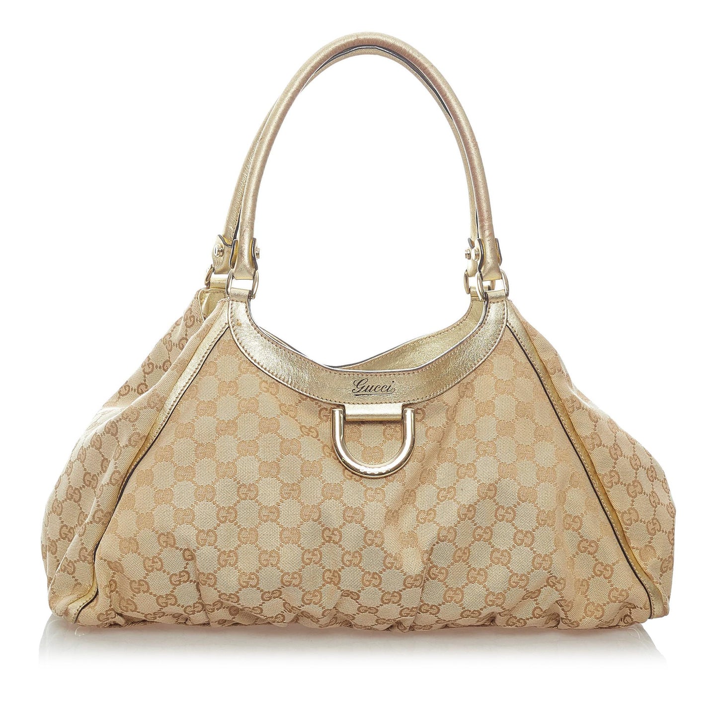 Gucci GG Canvas Abbey D-Ring Shoulder Bag (SHG-33230)