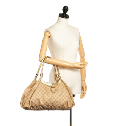 Gucci GG Canvas Abbey D-Ring Shoulder Bag (SHG-33230)