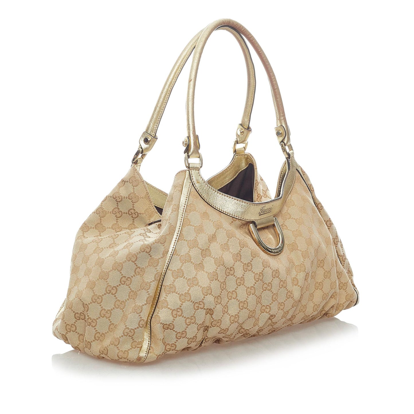 Gucci GG Canvas Abbey D-Ring Shoulder Bag (SHG-33230)