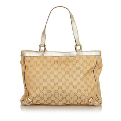 Gucci GG Canvas Abbey D-Ring Tote Bag (SHG-25360)