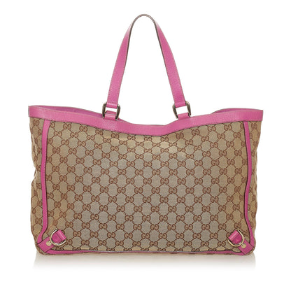 Gucci GG Canvas Abbey D- Ring Tote Bag (SHG-27537)